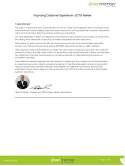 Improving Customer Experience - 2018 Review - Green Motion