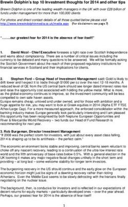 Brewin Dolphin's top 10 Investment thoughts for 2014 and other tips