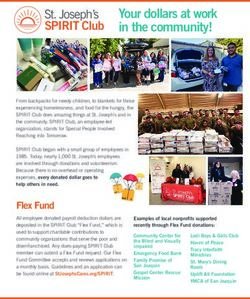 Your dollars at work in the community!