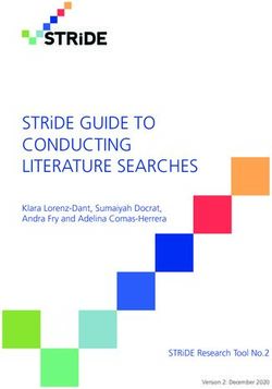 STRIDE GUIDE TO CONDUCTING LITERATURE SEARCHES - KLARA LORENZ-DANT, SUMAIYAH DOCRAT, ANDRA FRY AND ADELINA COMAS-HERRERA