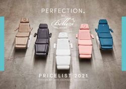 PRICELIST 2021 PREMIUM WELLNESS EQUIPMENT / BELLEZI.COM - AWS