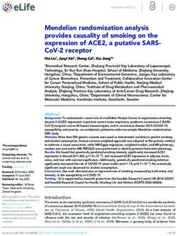 MENDELIAN RANDOMIZATION ANALYSIS PROVIDES CAUSALITY OF SMOKING ON THE EXPRESSION OF ACE2, A PUTATIVE SARS- COV-2 RECEPTOR - ELIFE