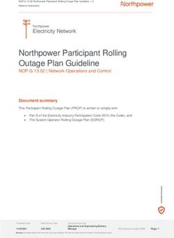 Northpower Participant Rolling Outage Plan Guideline
