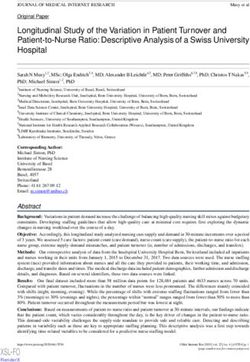 Longitudinal Study of the Variation in Patient Turnover and Patient-to-Nurse Ratio: Descriptive Analysis of a Swiss University Hospital
