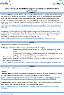Facial Covering & Health Screening Requirements/Recommendations - National ...