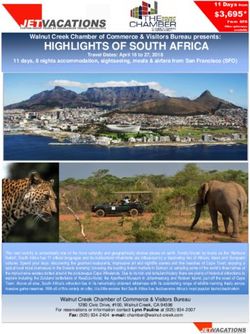 HIGHLIGHTS OF SOUTH AFRICA - Walnut Creek Chamber of Commerce
