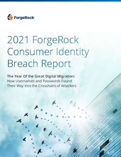 2021 ForgeRock Consumer Identity Breach Report - The Year Of the Great Digital Migration: How Usernames and Passwords Found Their Way Into the ...