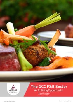 The GCC F&B Sector An Enticing Opportunity April 2017
