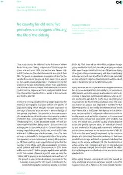 No country for old men: five prevalent stereotypes affecting the life of the elderly