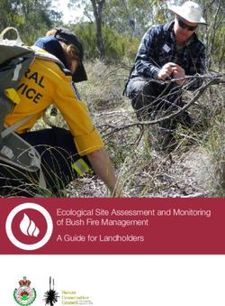 Ecological Site Assessment and Monitoring of Bush Fire Management A Guide for Landholders