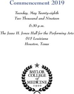 Commencement 2019 Tuesday, May Twenty-eighth Two Thousand and Nineteen 6:30 p.m. The Jesse H. Jones Hall for the Performing Arts 615 Louisiana ...