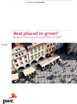 Best placed to grow? European cities hotel forecast for 2018 and 2019 - www.pwc.com/hospitality