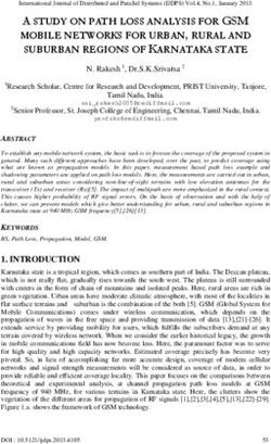 A STUDY ON PATH LOSS ANALYSIS FOR GSM MOBILE NETWORKS FOR URBAN, RURAL AND SUBURBAN REGIONS OF KARNATAKA STATE