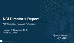 NCI Director's Report - @NCIDirector @TheNCI - NCI DEA