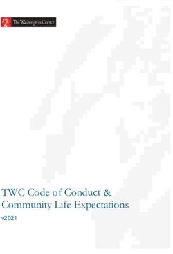 TWC Code of Conduct & Community Life Expectations - v2021 - The ...