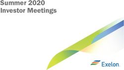 Summer 2020 Investor Meetings - Exelon