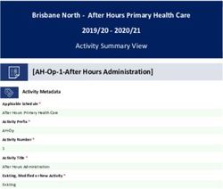 Brisbane North - After Hours Primary Health Care 2019/20 2020/21