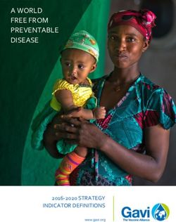 A WORLD FREE FROM PREVENTABLE DISEASE - 2016-2020 STRATEGY INDICATOR DEFINITIONS - Gavi, the ...