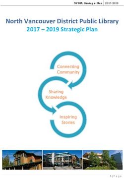 North Vancouver District Public Library 2017 - 2019 Strategic Plan Connecting Community