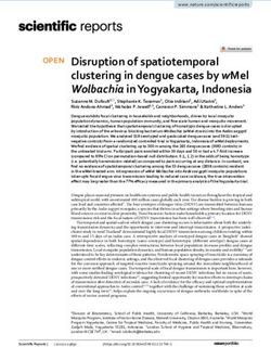 Disruption of spatiotemporal clustering in dengue cases by wMel Wolbachia in Yogyakarta, Indonesia