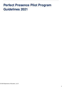 Perfect Presence Pilot Program Guidelines 2021