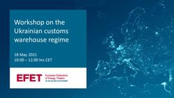 Workshop on the Ukrainian customs warehouse regime - 18 May 2021 10:00 - 12.00 hrs CET - EFET