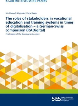 The roles of stakeholders in vocational education and training systems in times of digitalisation - a German-Swiss comparison (RADigital) - Ute ...