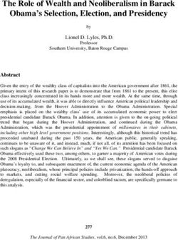 The Role of Wealth and Neoliberalism in Barack Obama's Selection, Election, and Presidency