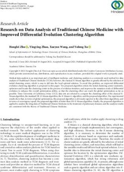 Research on Data Analysis of Traditional Chinese Medicine with Improved Differential Evolution Clustering Algorithm - Hindawi.com
