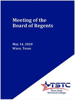 Meeting of the Board of Regents - May 14, 2020 Waco, Texas - Texas State Technical ...