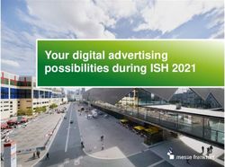 Your digital advertising possibilities during ISH 2021 - Messe Frankfurt