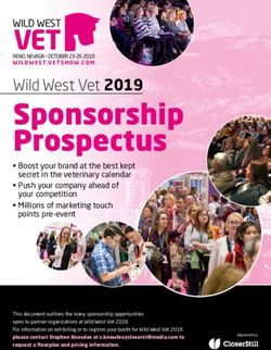 Sponsorship Prospectus - Wild West Vet 2019