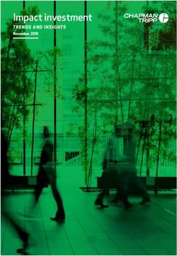 Impact investment TRENDS AND INSIGHTS - November 2018 - Next Foundation