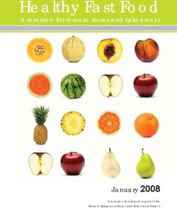 Healthy Fast Food - January 2008 - A resource for remote stores and takeaways