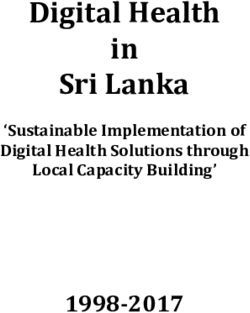 Digital Health in Sri Lanka - 1998-2017 'Sustainable Implementation of Digital Health Solutions through