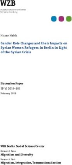 Gender Role Changes and their Impacts on Syrian Women Refugees in