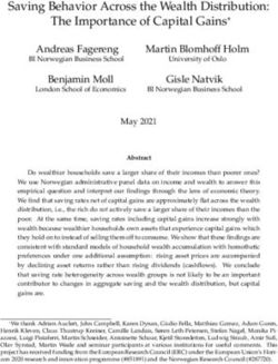 Saving Behavior Across the Wealth Distribution: The Importance of Capital Gains* - Benjamin Moll