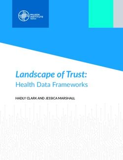 Landscape of Trust: Health Data Frameworks - HADLY CLARK AND JESSICA MARSHALL - Milken Institute