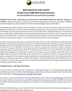 2020 Exploration Fully Funded Goliath Closes $480,950 Private Placement