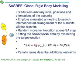 SASREF: Global Rigid Body Modelling - EMBL Hamburg