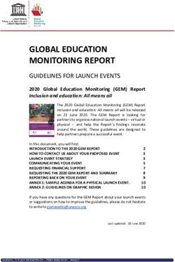 GLOBAL EDUCATION MONITORING REPORT - GUIDELINES FOR LAUNCH EVENTS