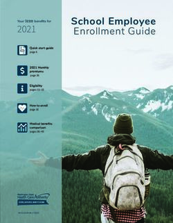 School Employee Enrollment Guide - 2021 Your SEBB benefits for - Washington State ...