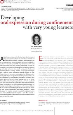 Developing oral expression during confinement with very young learners - ddd-UAB