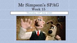 Mr Simpson's SPAG Week 15 - Thursday 16th July 2020 - Branston Junior Academy
