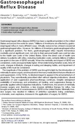 Gastro esophageal Reflux Disease