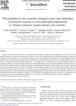 Polymorphism in the serotonin transporter gene and moderators of prolactin response to meta-chlorophenylpiperazine in African-American cocaine ...