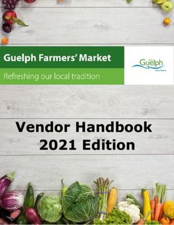 Vendor Handbook 2021 Edition - City of Guelph