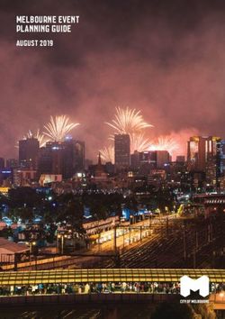MELBOURNE EVENT PLANNING GUIDE - AUGUST 2019 - City of Melbourne