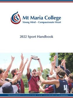 2022 Sport Handbook - Mt Maria College