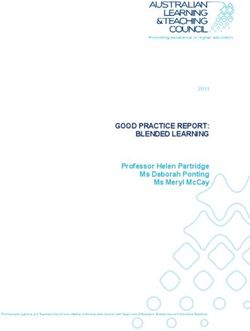 GOOD PRACTICE REPORT: BLENDED LEARNING - PROFESSOR HELEN PARTRIDGE MS DEBORAH PONTING MS MERYL MCCAY 2011